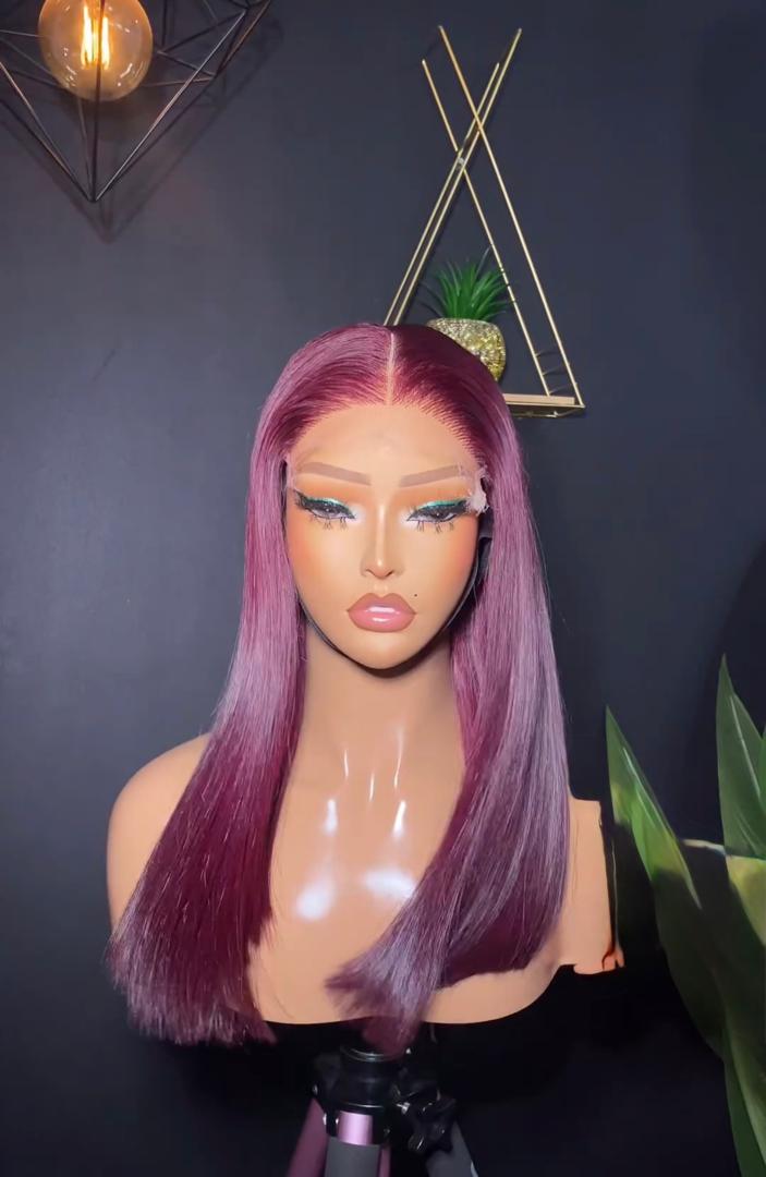 Coupe carré rouge longueur 16