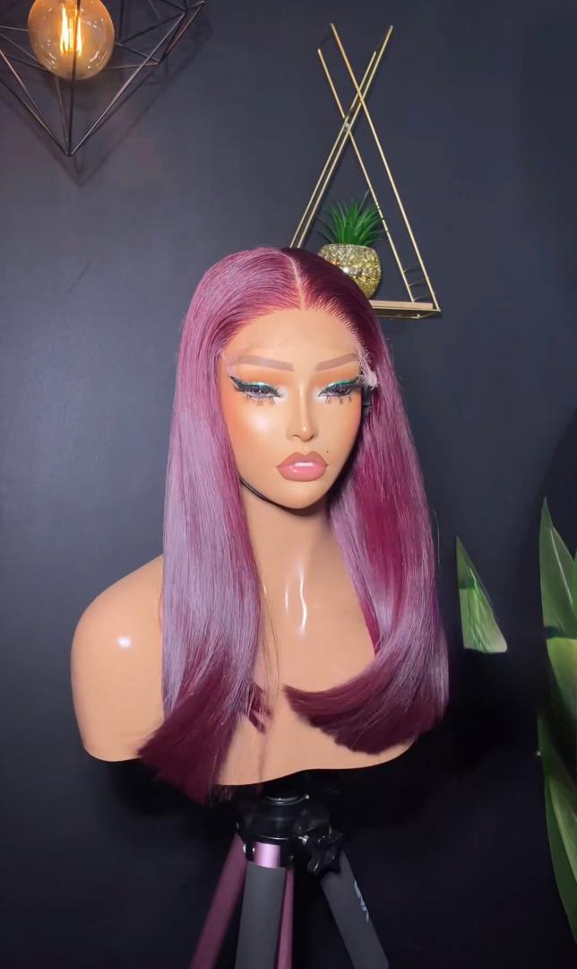 Coupe carré rouge longueur 16